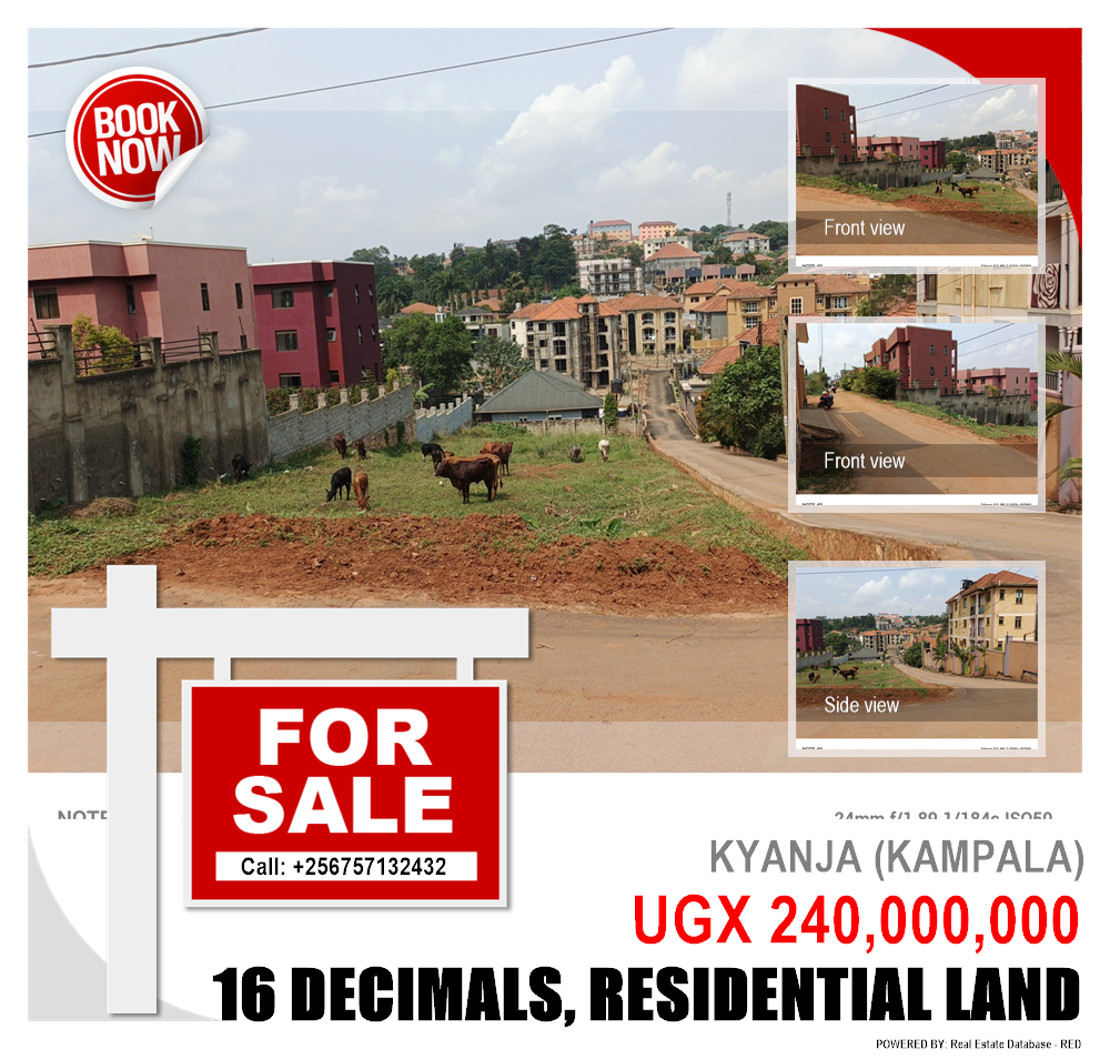 Residential Land  for sale in Kyanja Kampala Uganda, code: 210855