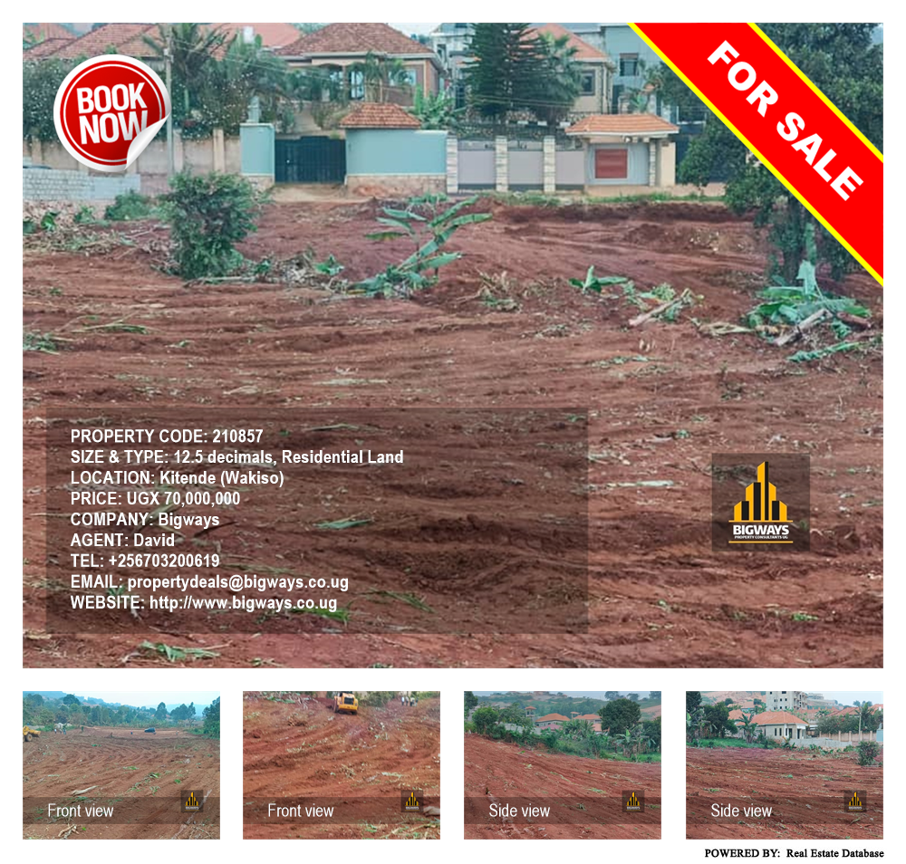 Residential Land  for sale in Kitende Wakiso Uganda, code: 210857