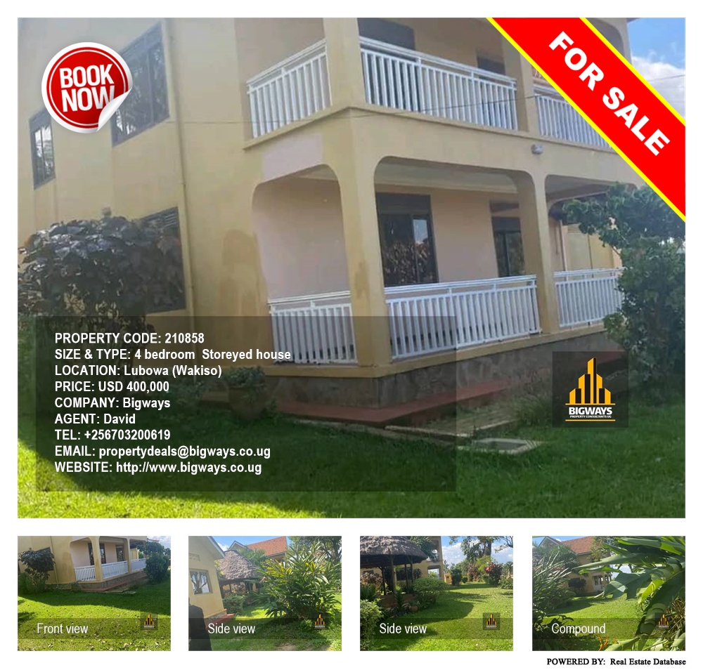 4 bedroom Storeyed house  for sale in Lubowa Wakiso Uganda, code: 210858