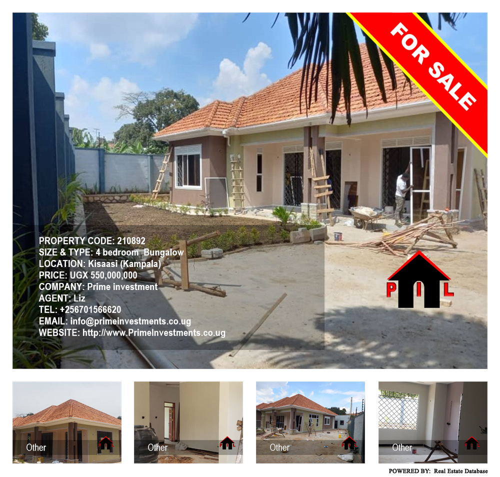 4 bedroom Bungalow  for sale in Kisaasi Kampala Uganda, code: 210892