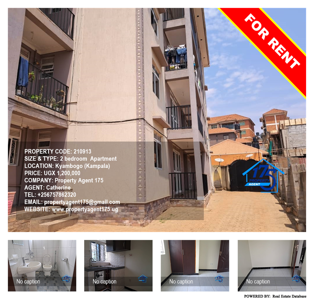 2 bedroom Apartment  for rent in Kyambogo Kampala Uganda, code: 210913