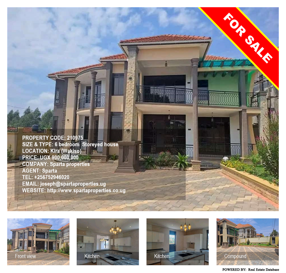 6 bedroom Storeyed house  for sale in Kira Wakiso Uganda, code: 210975