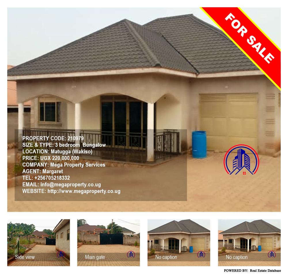 3 bedroom Bungalow  for sale in Matugga Wakiso Uganda, code: 210979