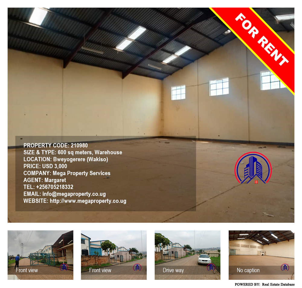 Warehouse  for rent in Bweyogerere Wakiso Uganda, code: 210980