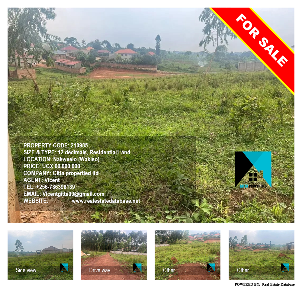 Residential Land  for sale in Nakweelo Wakiso Uganda, code: 210985