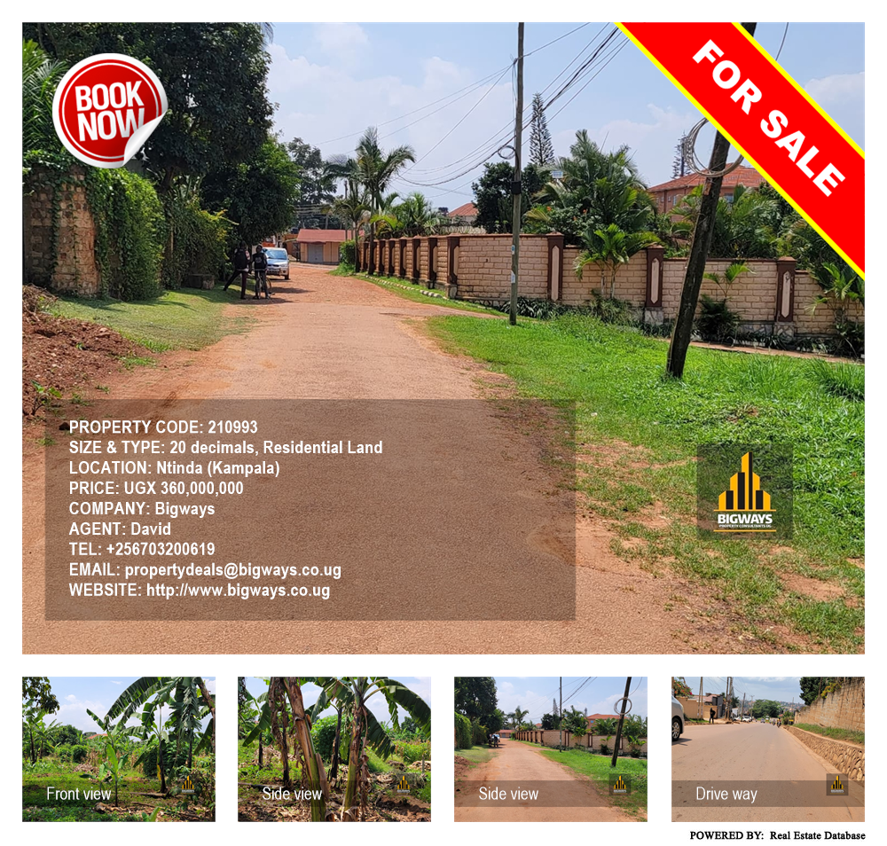 Residential Land  for sale in Ntinda Kampala Uganda, code: 210993