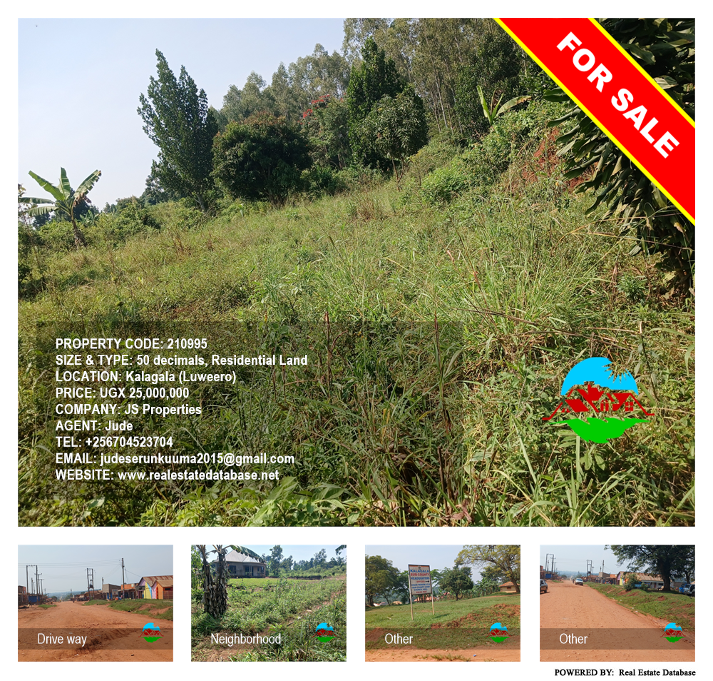 Residential Land  for sale in Kalagala Luweero Uganda, code: 210995