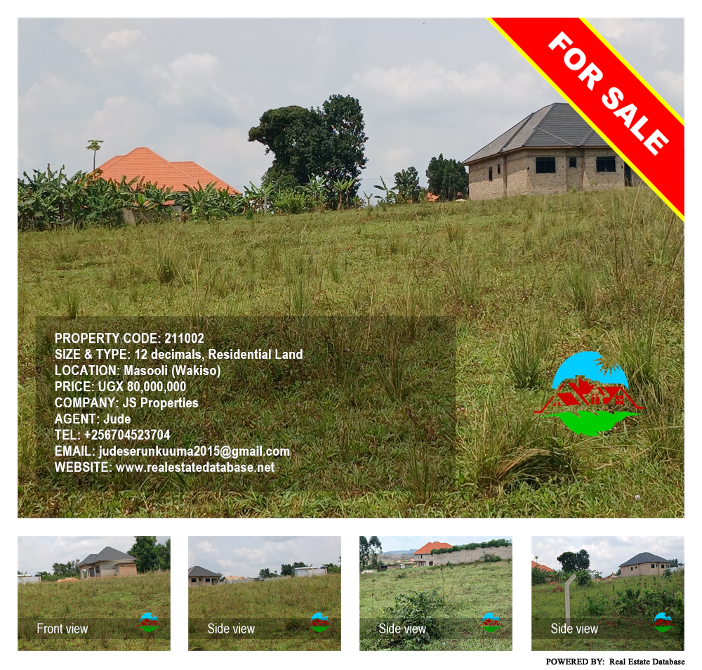 Residential Land  for sale in Masooli Wakiso Uganda, code: 211002