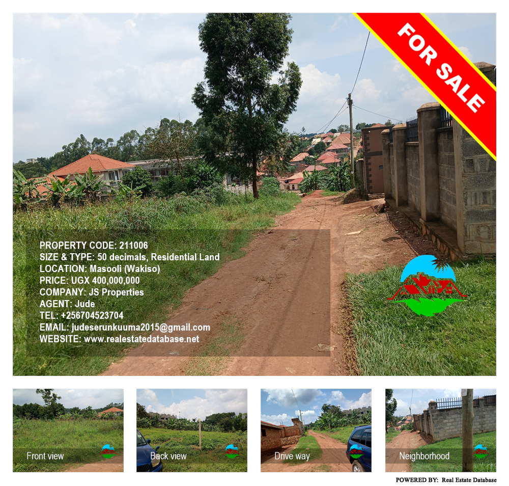 Residential Land  for sale in Masooli Wakiso Uganda, code: 211006