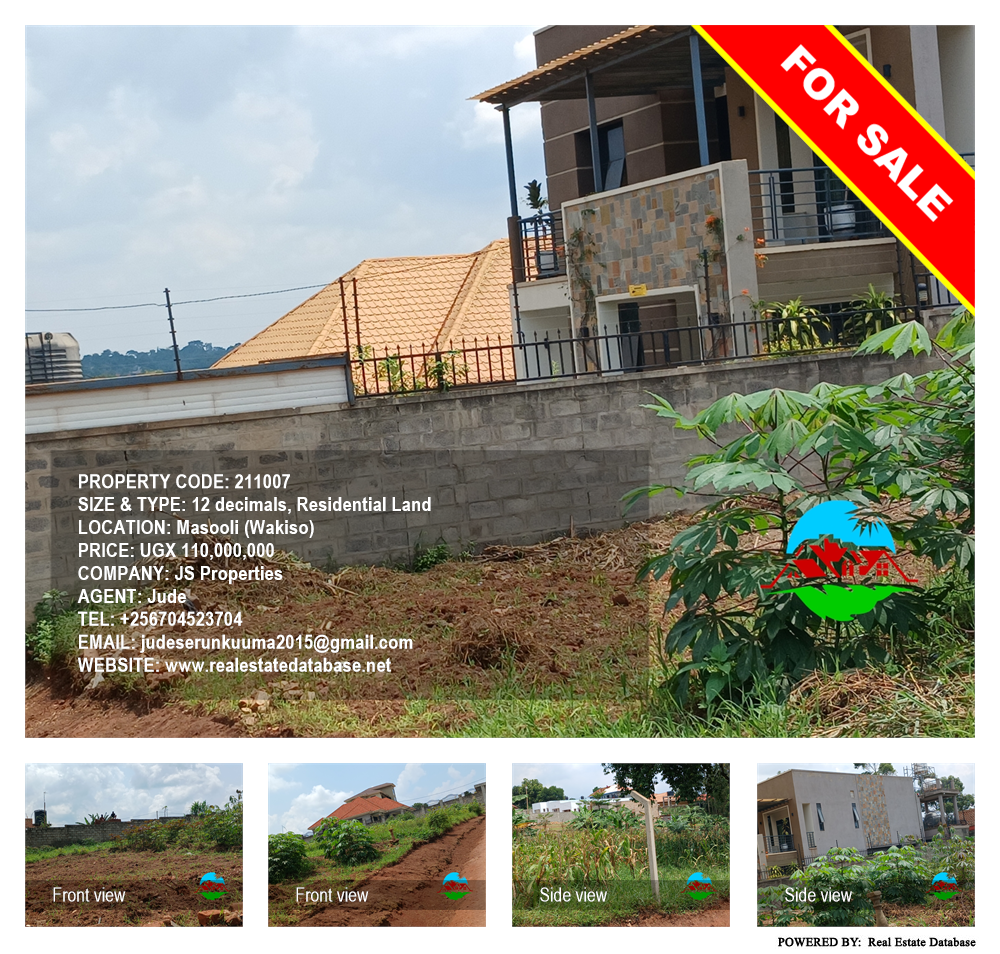 Residential Land  for sale in Masooli Wakiso Uganda, code: 211007