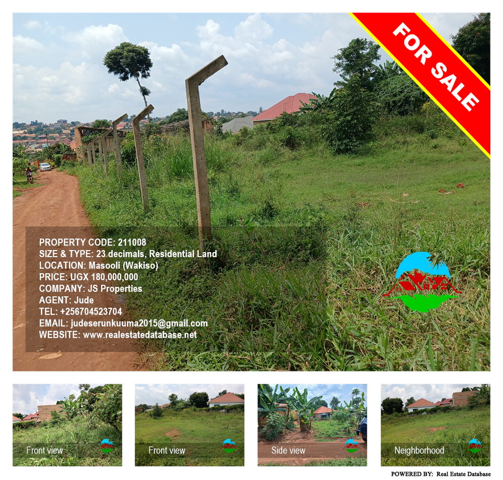 Residential Land  for sale in Masooli Wakiso Uganda, code: 211008