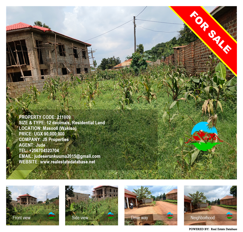 Residential Land  for sale in Masooli Wakiso Uganda, code: 211009