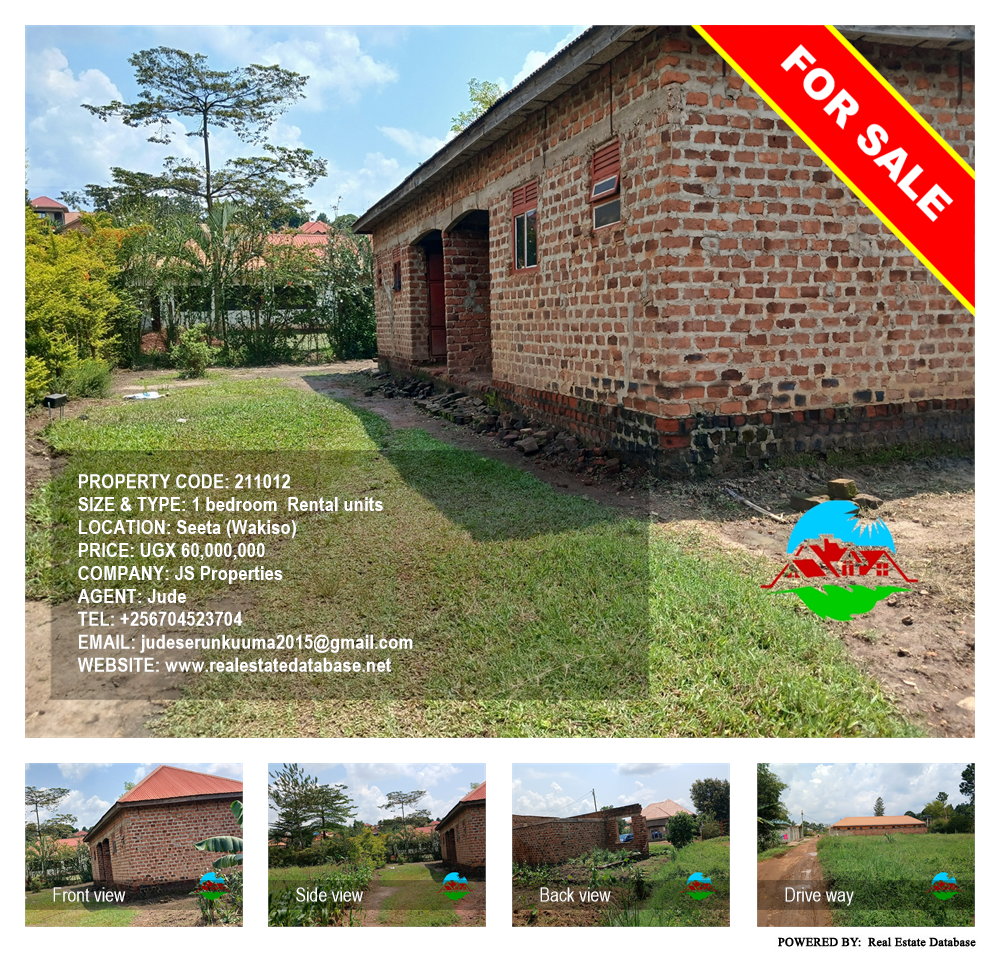 1 bedroom Rental units  for sale in Seeta Wakiso Uganda, code: 211012