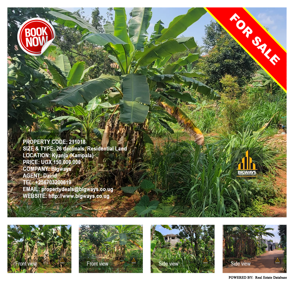 Residential Land  for sale in Kyanja Kampala Uganda, code: 211018