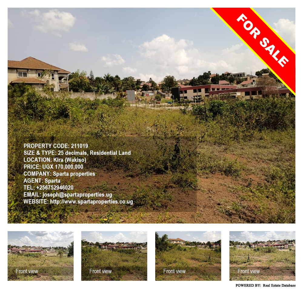 Residential Land  for sale in Kira Wakiso Uganda, code: 211019