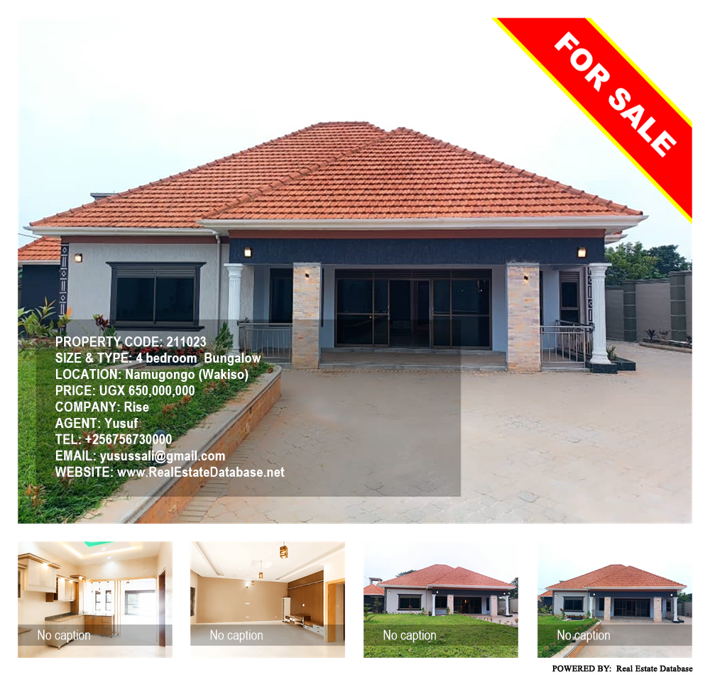 4 bedroom Bungalow  for sale in Namugongo Wakiso Uganda, code: 211023