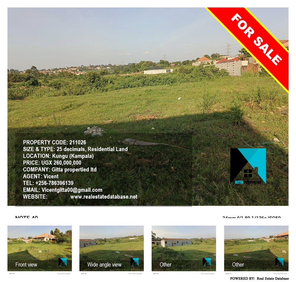 Residential Land  for sale in Kungu Kampala Uganda, code: 211026