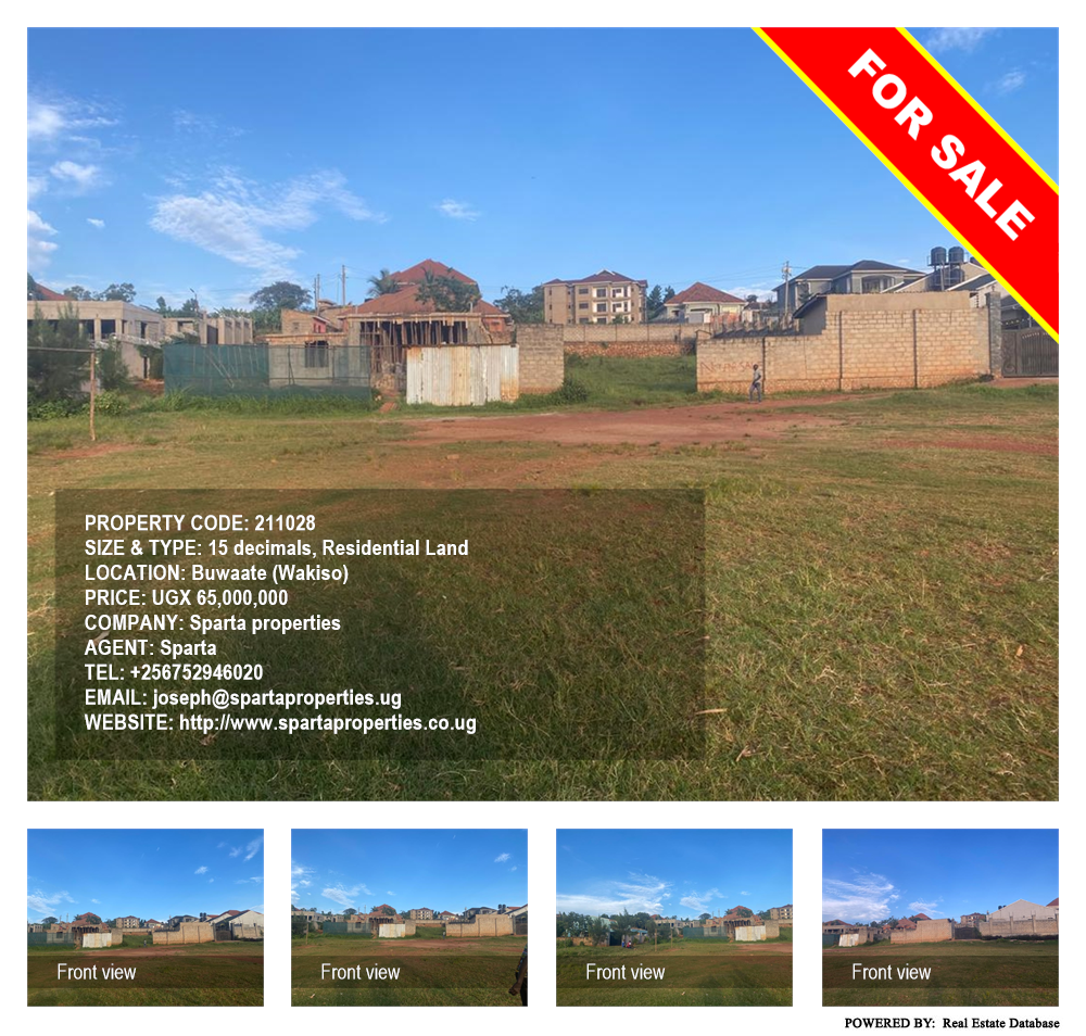 Residential Land  for sale in Buwaate Wakiso Uganda, code: 211028