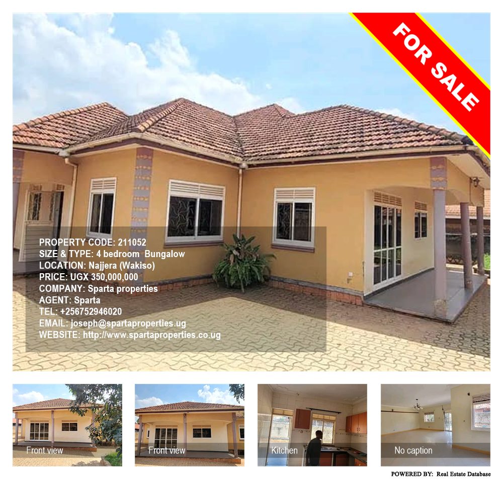 4 bedroom Bungalow  for sale in Najjera Wakiso Uganda, code: 211052