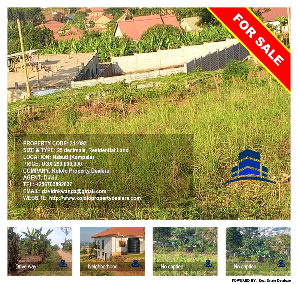 Residential Land  for sale in Nabuti Kampala Uganda, code: 211093