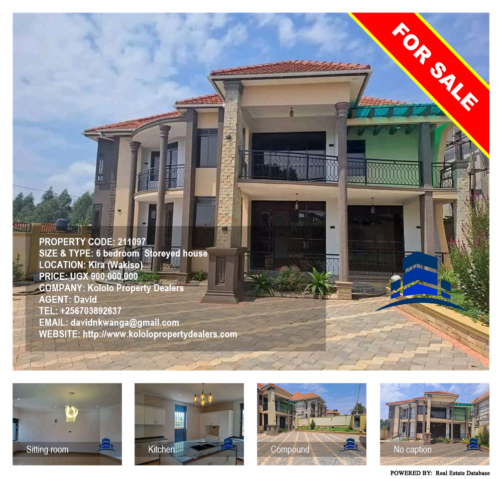 6 bedroom Storeyed house  for sale in Kira Wakiso Uganda, code: 211097