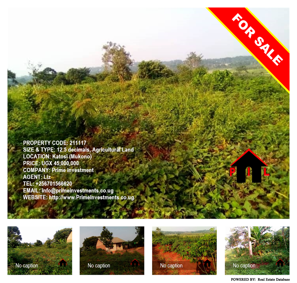 Agricultural Land  for sale in Katosi Mukono Uganda, code: 211117