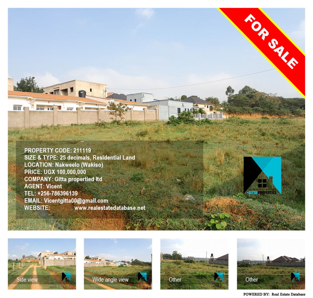 Residential Land  for sale in Nakweelo Wakiso Uganda, code: 211119