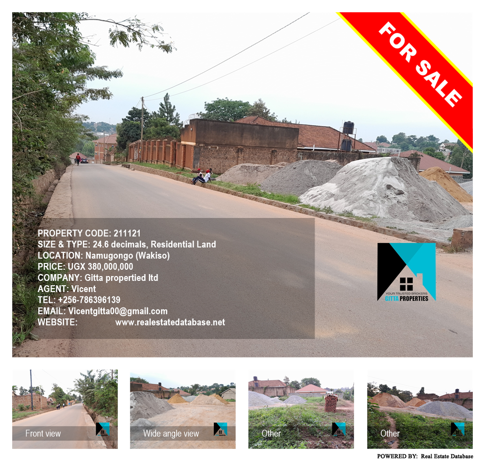 Residential Land  for sale in Namugongo Wakiso Uganda, code: 211121