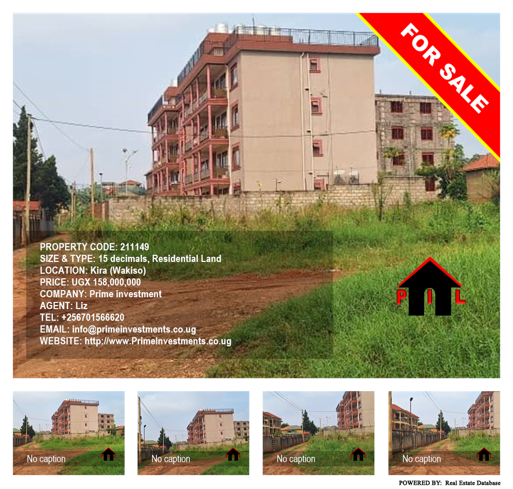 Residential Land  for sale in Kira Wakiso Uganda, code: 211149