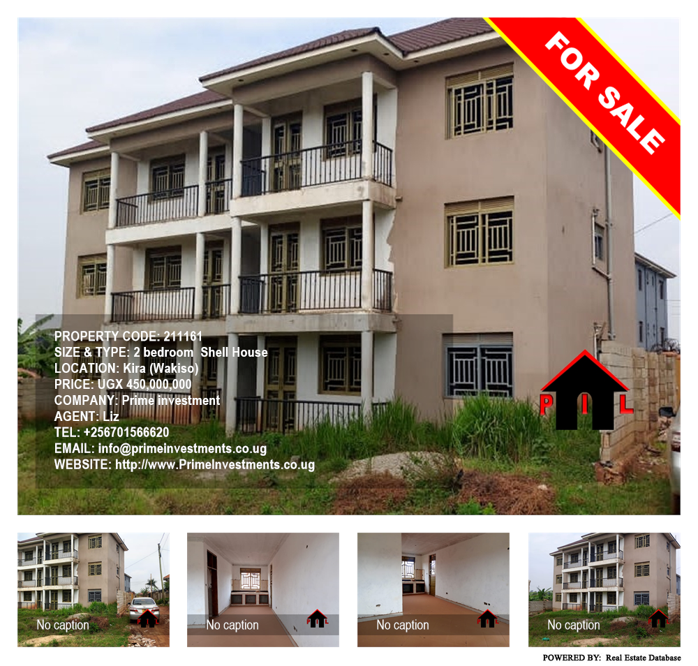 2 bedroom Shell House  for sale in Kira Wakiso Uganda, code: 211161