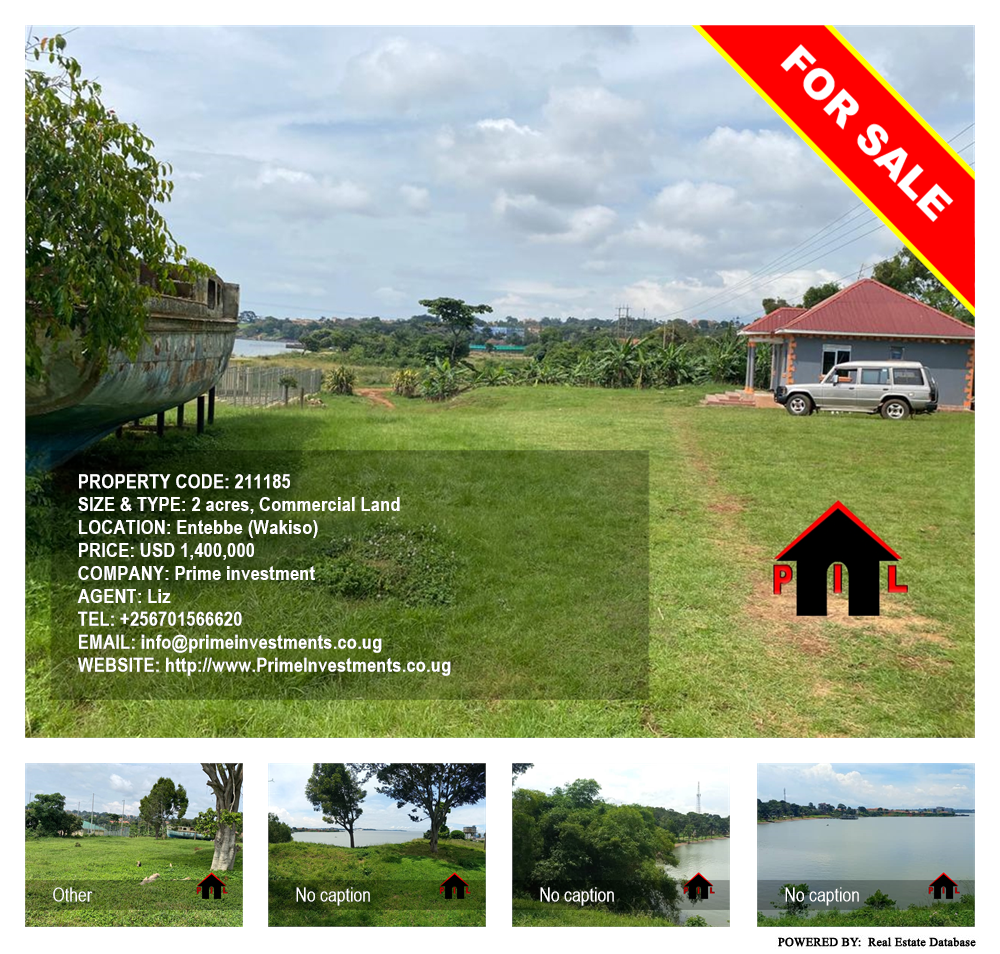 Commercial Land  for sale in Entebbe Wakiso Uganda, code: 211185