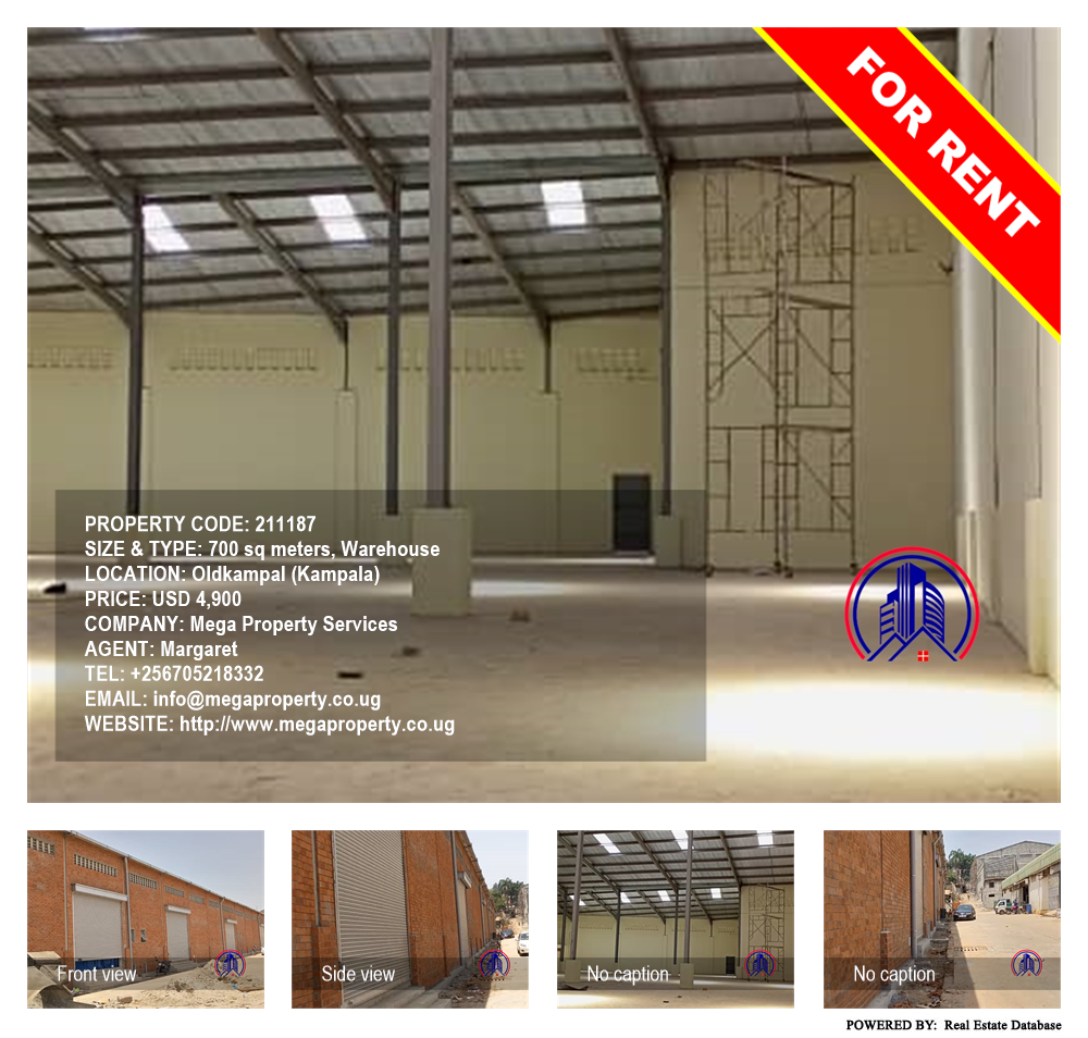 Warehouse  for rent in Oldkampal Kampala Uganda, code: 211187