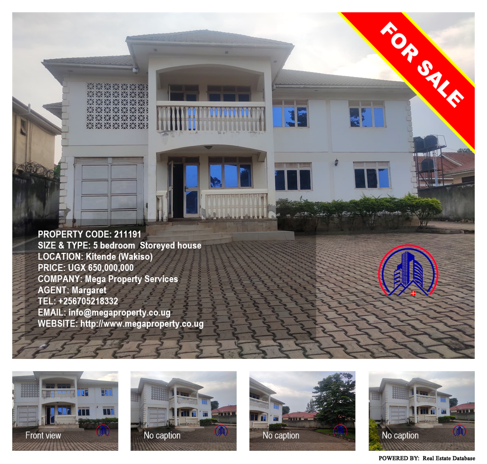 5 bedroom Storeyed house  for sale in Kitende Wakiso Uganda, code: 211191