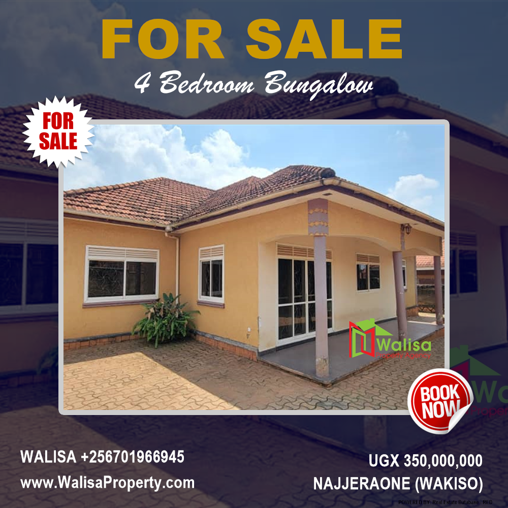 4 bedroom Bungalow  for sale in Najjeraone Wakiso Uganda, code: 211201