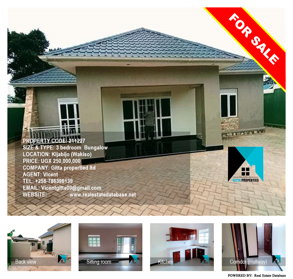 3 bedroom Bungalow  for sale in Kijabijo Wakiso Uganda, code: 211227