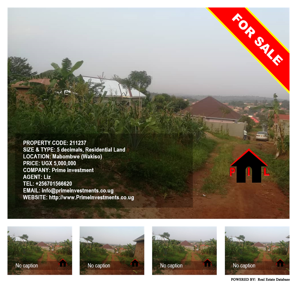 Residential Land  for sale in Mabombwe Wakiso Uganda, code: 211237