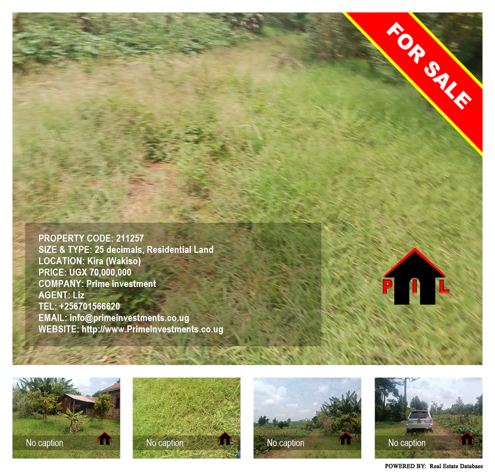 Residential Land  for sale in Kira Wakiso Uganda, code: 211257