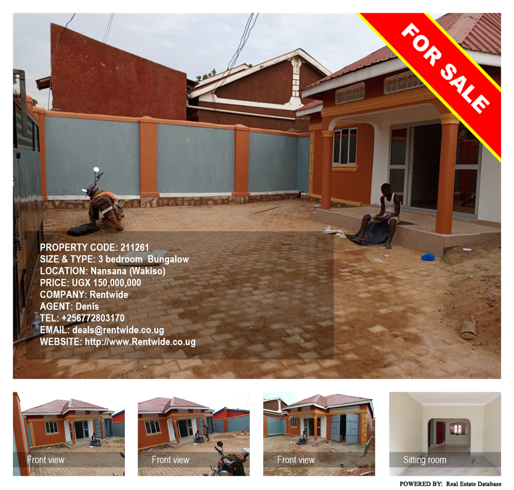 3 bedroom Bungalow  for sale in Nansana Wakiso Uganda, code: 211261