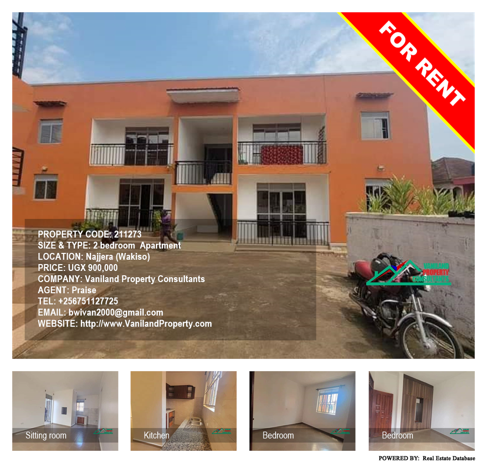 2 bedroom Apartment  for rent in Najjera Wakiso Uganda, code: 211273