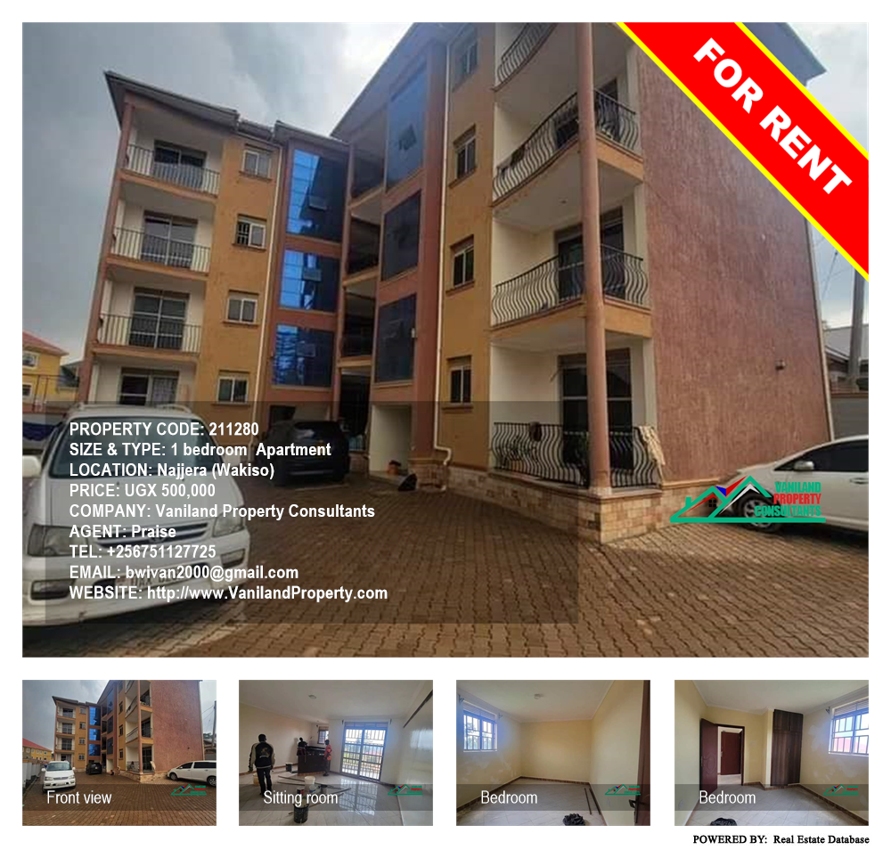 1 bedroom Apartment  for rent in Najjera Wakiso Uganda, code: 211280