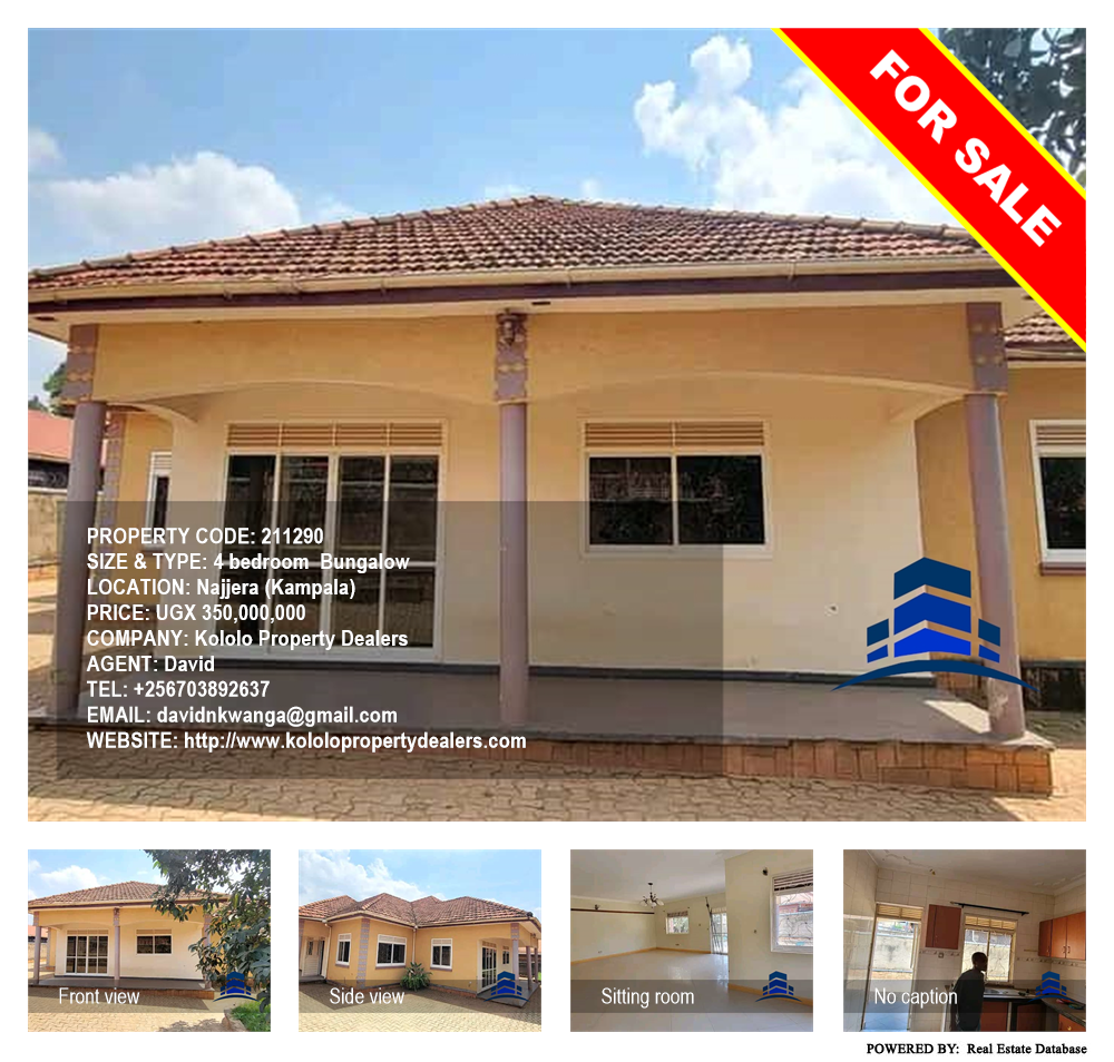 4 bedroom Bungalow  for sale in Najjera Kampala Uganda, code: 211290