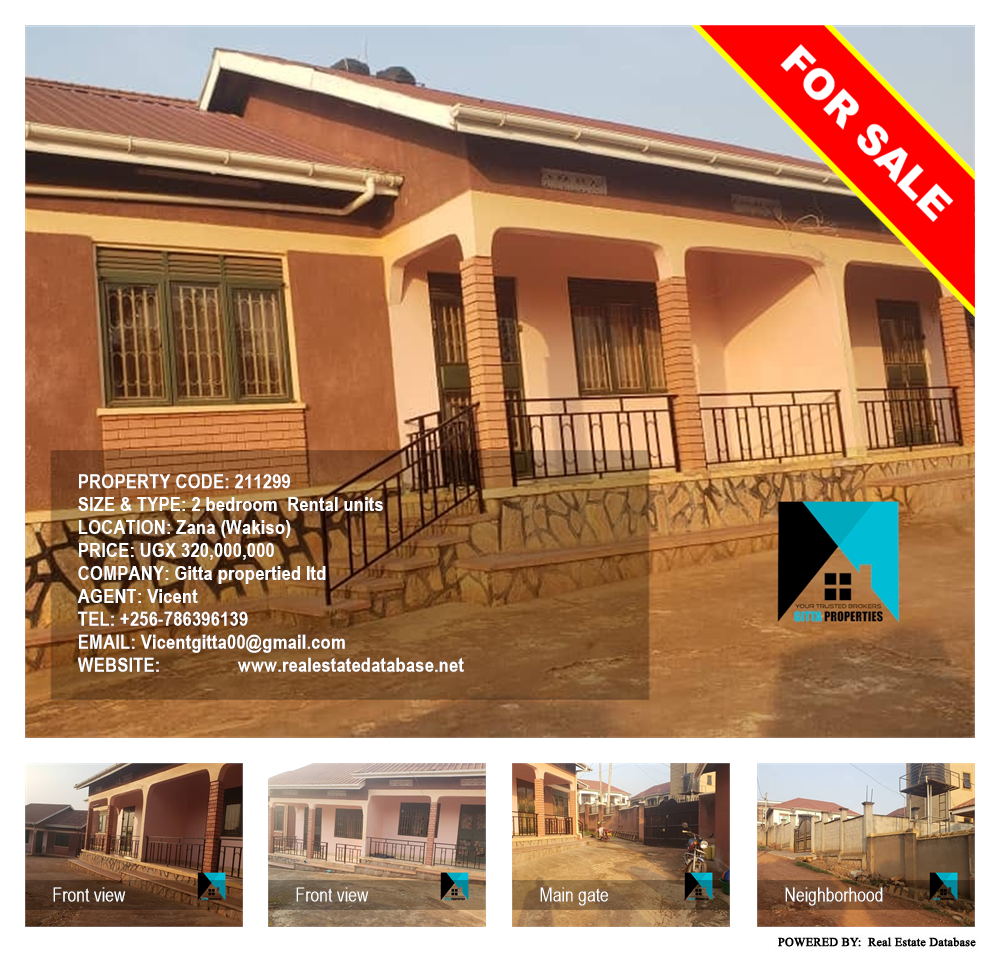 2 bedroom Rental units  for sale in Zana Wakiso Uganda, code: 211299