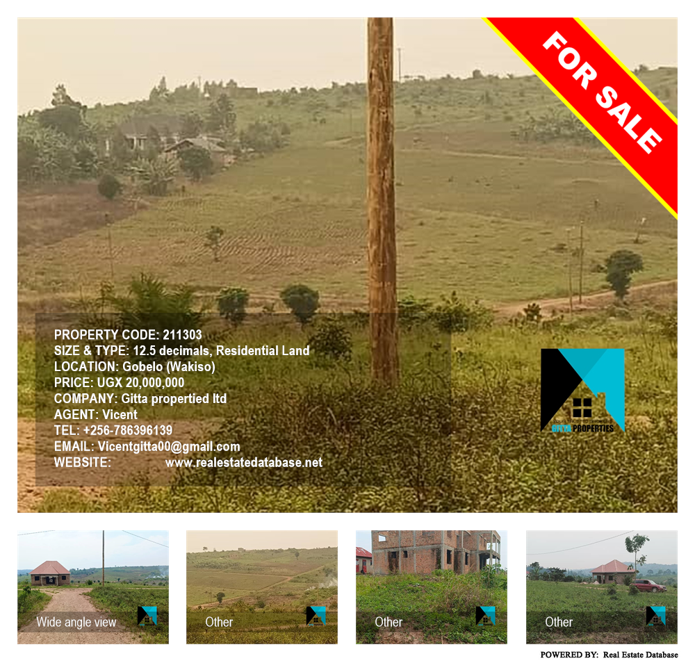 Residential Land  for sale in Gobelo Wakiso Uganda, code: 211303