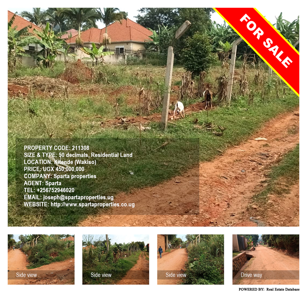 Residential Land  for sale in Kitende Wakiso Uganda, code: 211308