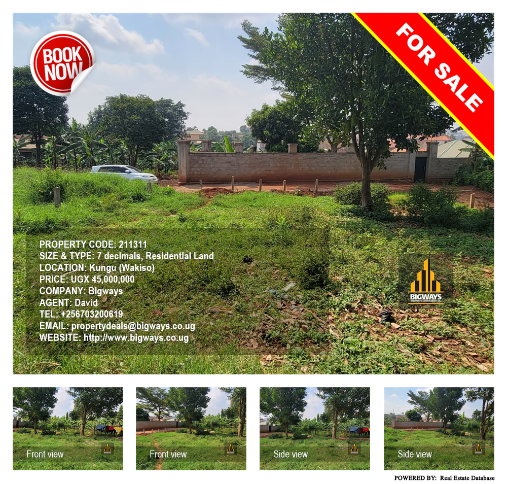 Residential Land  for sale in Kungu Wakiso Uganda, code: 211311