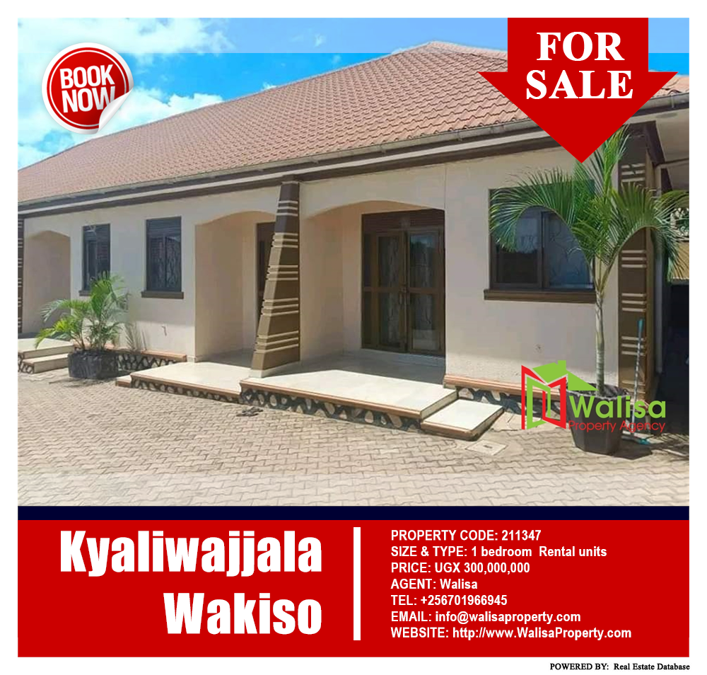 1 bedroom Rental units  for sale in Kyaliwajjala Wakiso Uganda, code: 211347