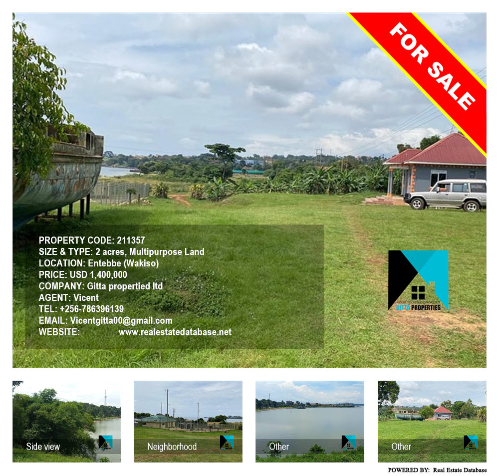 Multipurpose Land  for sale in Entebbe Wakiso Uganda, code: 211357