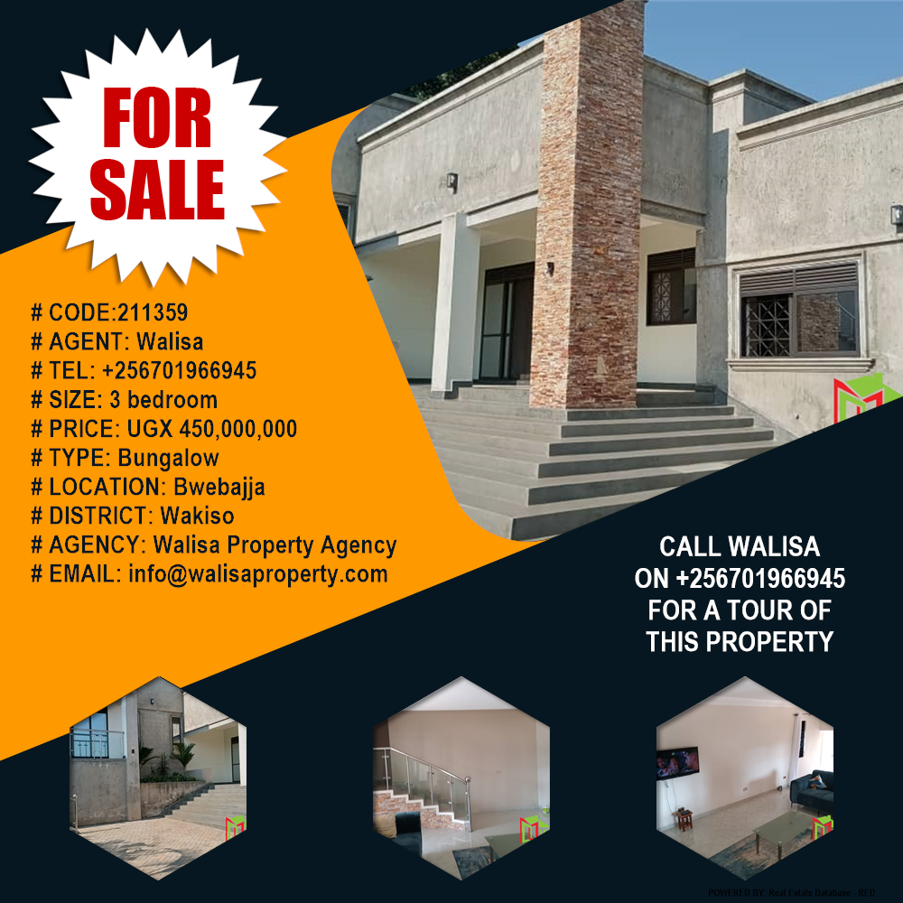 3 bedroom Bungalow  for sale in Bwebajja Wakiso Uganda, code: 211359