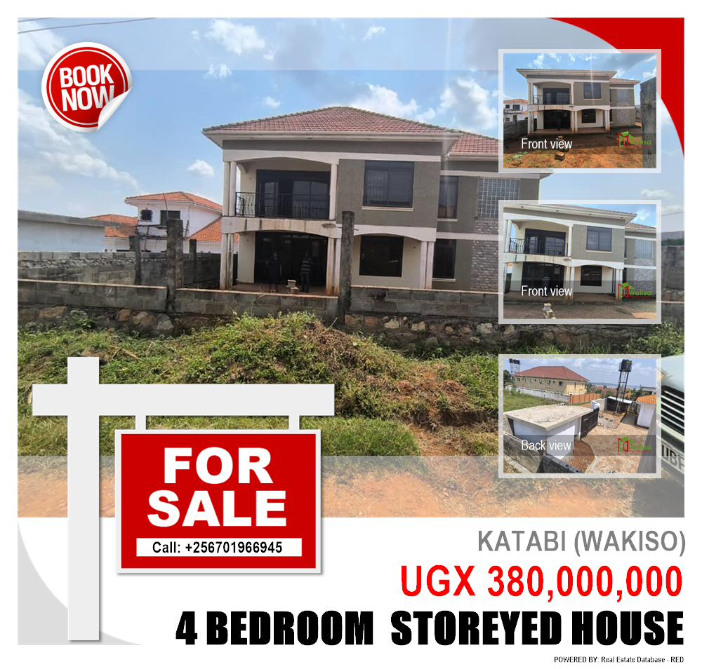 4 bedroom Storeyed house  for sale in Katabi Wakiso Uganda, code: 211395