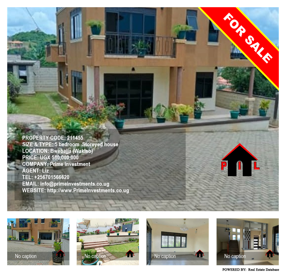 5 bedroom Storeyed house  for sale in Bwebajja Wakiso Uganda, code: 211455